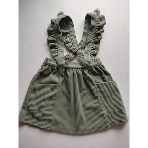 Girls green corduroy skirt size 3t‎